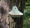 Green Enamel Bird Feeder