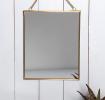 Hanging Brass Mirror 20x25