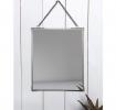 Hanging Brass Mirror In Silver 20x25cm