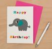 Happy Birthday Elephant Card