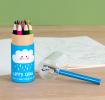 Happy Cloud Colouring Pencils And Sharpener (set Of 12)