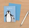 Hello Little One Penguin Card