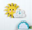 Hello Sunshine Wooden Wall Clock