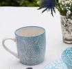 Japanese Mug Blue Swirls