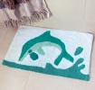 Tufted cotton bath mat - Dolphin