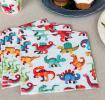 Dinosaur‑themed party paper napkins.