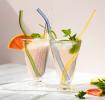 Glass straws with cleaning brush (set of 4)