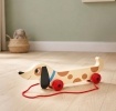 Wooden pull toy - Charlie the Sausage Dog