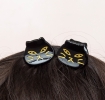 Mini hair claw clips (set of 2) - Black cats