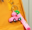 Keyring bag charm - Peach