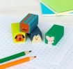 Animal face erasers - Assorted