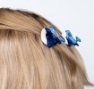 Mini hair claw clips in whales design 
