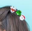 Set of Christmas mini hair claw clip.