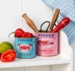 Ocean-themed decorative storage tins labelled "Ocean Crab" and "Lobster"