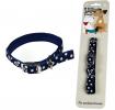 Medium Blue Polka Dot Dog Collar