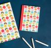Mid Century Poppy A6 Notebook
