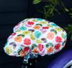 Mid Century Poppy Bicycle Seat Cover