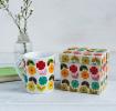 Mid Century Poppy Mug In A Gift Box