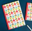 Mid Century Poppy A5 Notebook
