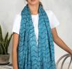 Midnight Waterfall Cotton Scarf