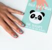 Miko The Panda Nail Stickers (pack Of 25)