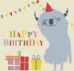 Monster Birthday Card