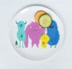 Monsters Of The World Melamine Plate