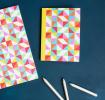 Multicolour Geometric A6 Notebook