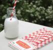 Pack Of 25 School Milk Paper Straws