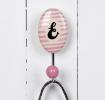 Painted Ceramic Letter Hook E