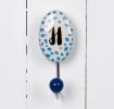 Painted Ceramic Letter Hook H