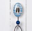 Painted Ceramic Letter Hook N
