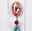 Painted Ceramic Letter Hook P
