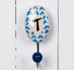 Painted Ceramick Letter Hook T