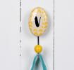 Painted Ceramic Letter Hook V