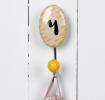 Painted Ceramic Letter Hook Y