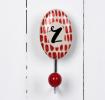 Painted Ceramic Letter Hook Z