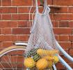 Pale Grey Organic Cotton Net Bag