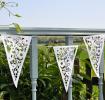 Paper Bunting White Lace
