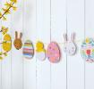 Paper Easter Garland