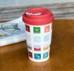 Periodic Table Bamboo Travel Mug And Lid