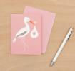 Pink Baby Bundle Stork Card