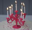 Celebration Cake Pink Candelabra With Candles