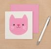 Pink Cookie The Cat Card