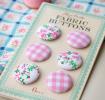 Pink Fabric Buttons