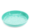 enamel trinket dish in aqua