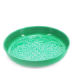enamel trinket dish in green