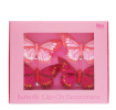  Butterfly clip decorations in a pink gift box.   