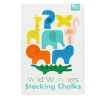 Wild Wonders Stacking Chalks box featuring colourful animal illustrations.