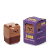 Brown Bear-themed roller stamp with packaging on the side.